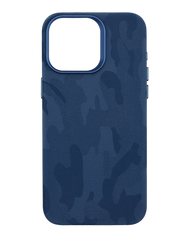 Чехол Speshl Camo Leather with MagSafe для iPhone 15 Pro Max blue