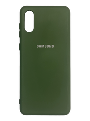 Силіконовий чохол Full Cover для Samsung A02 dark green my color