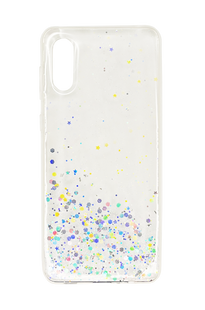 Накладка TPU Star Glitter для Samsung A02 Clear блискітки