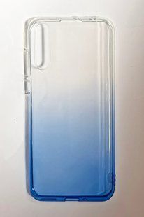 Силиконовый чехол Gradient Design для Huawei P Smart S/Y8P white-blue