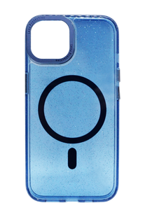 Чехол TPU Glitter with MagSafe для iPhone 13/14 dark blue