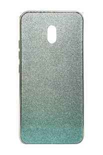 Чехол TPU+Glass для Xiaomi Redmi 8A Swarovski blue
