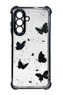Силиконовый чехол WAVE Winkie для Samsung A26 black/butterfly Full Camera