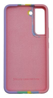 Силіконовий чохол Full Cover для Samsung S22 Rainbow №1