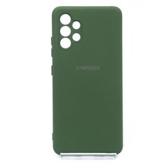 Силиконовый чехол Full Cover для Samsung A32 dark green my color Full Camera