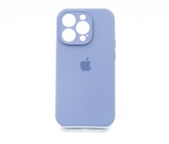 Силіконовий чохол Full Cover для iPhone 14 Pro lavender grey Full Camera