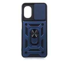 Чехол Camshield Serge Ring для Xiaomi Poco M5 blue ударопрочный шторка/защита камеры