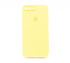 Силіконовий чохол Full Cover Square для iPhone 7+/8+ canary yellow Full Camera
