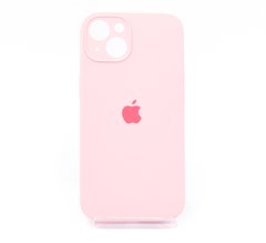 Силіконовий чохол Full Cover для iPhone 13 light pink Full Camera