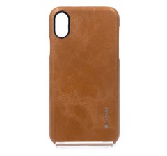 Накладка Leather Case для iPhone X/XS brown