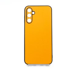 Чохол Leather для Samsung A14 orange Full Camera