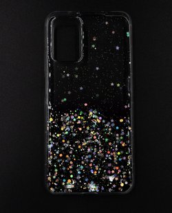 Силіконовий чохол WAVE Confetti для Xiaomi Redmi 9T/Poco M3/Redmi 9 Power (TPU) white/dark purple