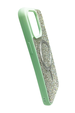 Чехол Diamond Magsafe для iPhone 15 Pro Max mint