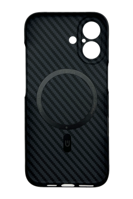 Чехол Fibra Carbonite with MagSafe для iPhone 17 black Full Camera