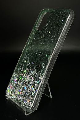 Накладка TPU Star Glitter для Samsung A02S Clear mint блискітки