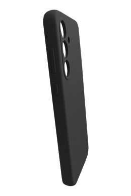 Силиконовый чехол Softy для Samsung A55 black Full Camera с микрофиброй