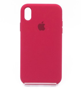 Силіконовий чохол Full Cover для iPhone XR rose red (wine) (34)