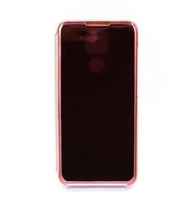Чехол книжка Clear view для Xiaomi Redmi Note 9 rose gold