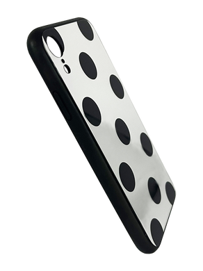 Чохол Glass для iPhone XR black Full Camera balls