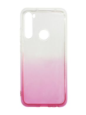 Силіконовий чохол Gradient Design для Xiaomi Redmi Note 8 white/pink