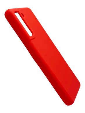 Силиконовый чехол Full Cover Lakshmi для Samsung S21 FE red (AAA) без logo