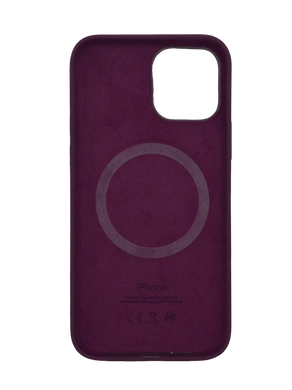 Силиконовый чехол with MagSafe для iPhone 12/12 Pro plum 1:1 Smart animation
