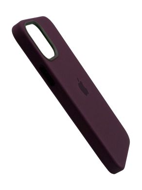 Силиконовый чехол with MagSafe для iPhone 12/12 Pro plum 1:1 Smart animation