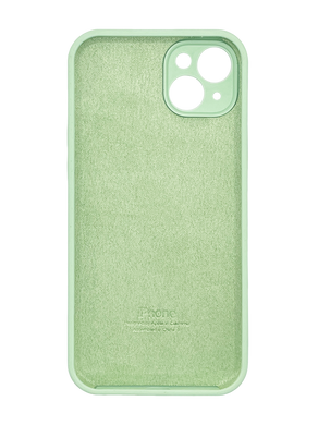 Силіконовий чохол Full Cover для iPhone 13 pistachio Full Camera