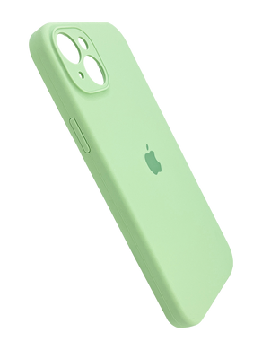 Силіконовий чохол Full Cover для iPhone 13 pistachio Full Camera