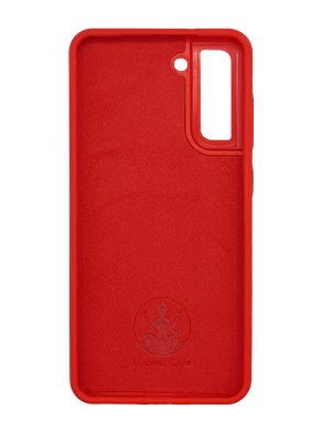 Силиконовый чехол Full Cover Lakshmi для Samsung S21 FE red (AAA) без logo