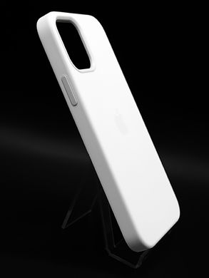 Силиконовый чехол with MagSafe для iPhone 12/12 Pro white 1:1 Smart animation