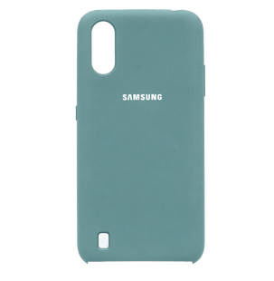 Силіконовий чохол Silicone Cover для Samsung A01 pine green