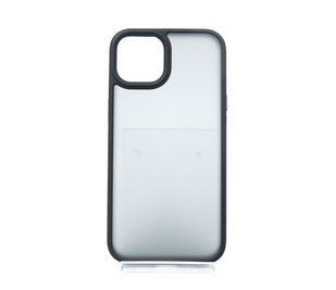 Чохол Shadow Matte Metal buttons для iPhone 13 black (PC+TPU)