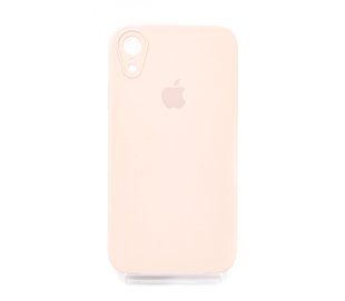 Силиконовый чехол Full Cover Square для iPhone XR pink sand Full Camera