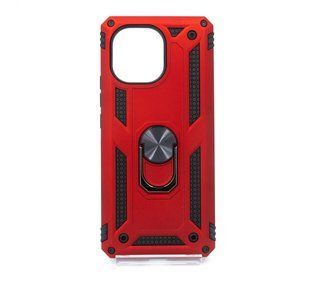Чехол Serge Ring for Magnet для Xiaomi Mi 11 red противоударный с магнитным держателем
