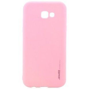 Силіконовий чохол SMTT для Samsung A8 plus(2018) pink