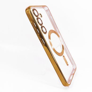 Чехол WAVE Metal Color with MagSafe для Samsung S25 gold Full Camera