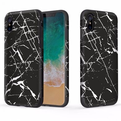 Накладка TPU Rock Origin Series iPhone X Testured marble black