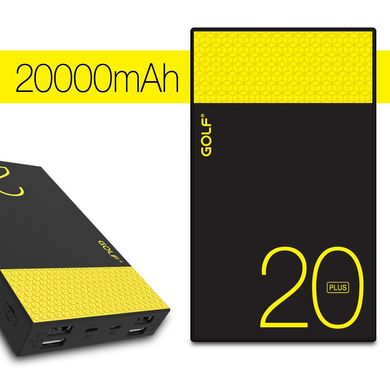Power Bank GOLF Hive20GB Plus 20000 mAh black-yellow