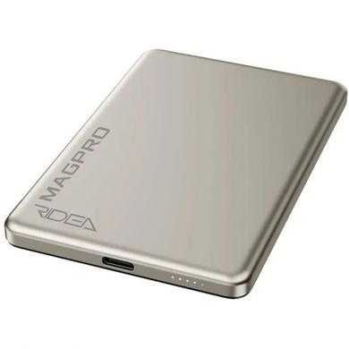 Power bank Ridea RP-M5 Magpro QC/PD 20W.QI 15W with Magnetic 5000mAh titanium