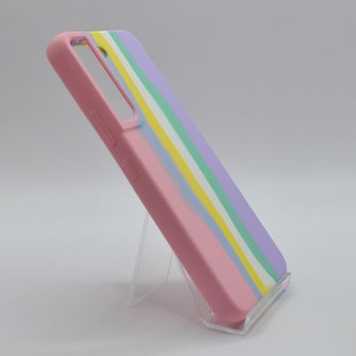 Силіконовий чохол Full Cover для Samsung S22 Rainbow №1