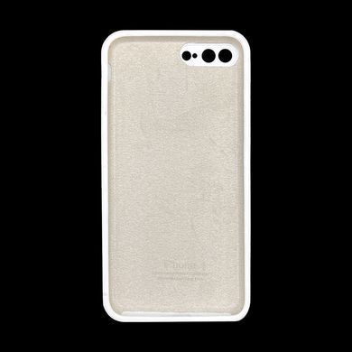 Силіконовий чохол Full Cover Square для iPhone 7+/8+ white Full Camera