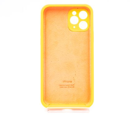 Силіконовий чохол Full Cover для iPhone 11 Pro bright orange Full Camera
