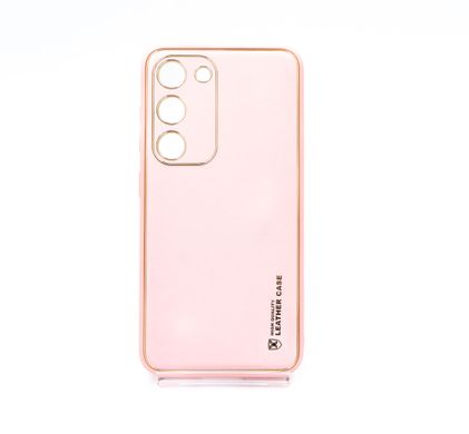 Чохол шкіра Xshield для Samsung S23 pink Full Camera