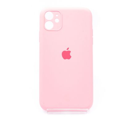 Силіконовий чохол Full Cover для iPhone 11 light pink Full Camera