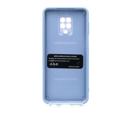 Силиконовый чехол Allegro для Xiaomi Redmi Note 9S grey blue