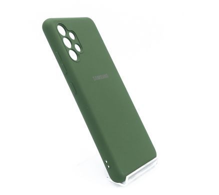 Силиконовый чехол Full Cover для Samsung A32 dark green my color Full Camera