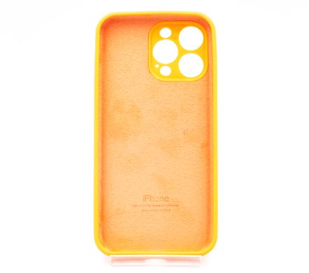 Силіконовий чохол Full Cover для iPhone 14 Pro Max kumquat Full Camera