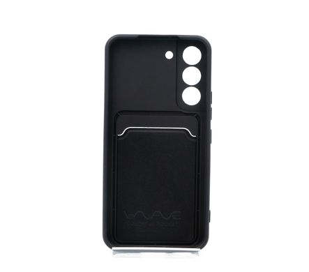 Силіконовий чохол WAVE Colorful Pocket для Samsung S22 black Full Camera