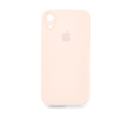 Силіконовий чохол Full Cover Square для iPhone XR pink sand Full Camera
